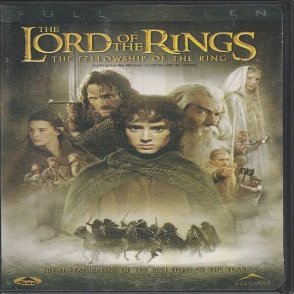 Lord Of The Rings - Fellowship Of The Ring - 2001 DVD Video - Picture 1 of 2
